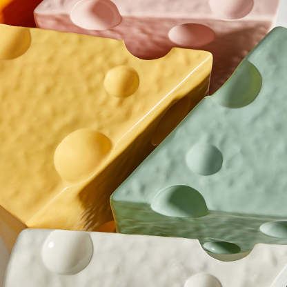 Contemporary Acrylic Plastic Cheese End Table