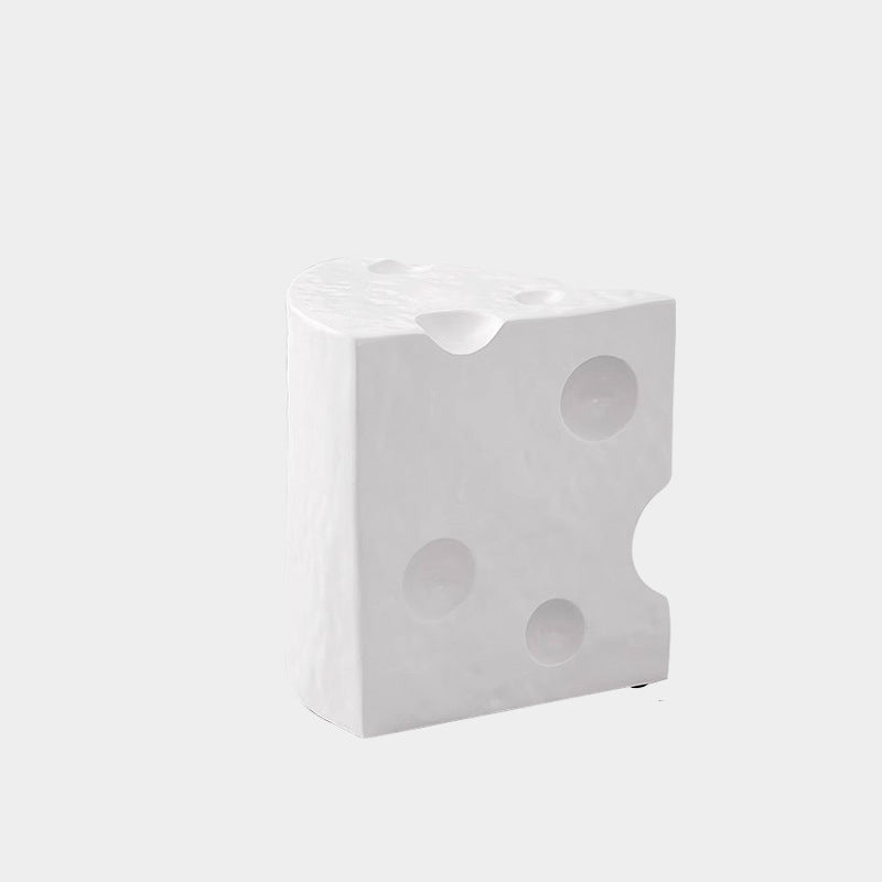 Contemporary Acrylic Plastic Cheese End Table