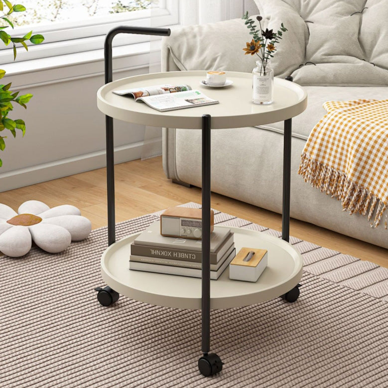 Minimalist Plastic 2-Tier Cart