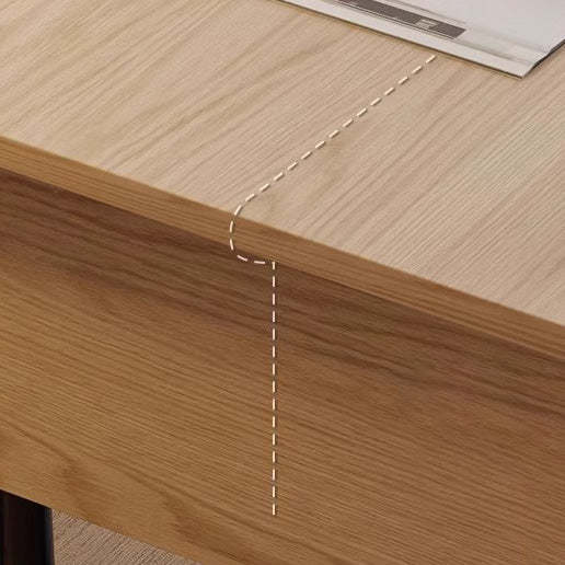 Minimalist Solid Wood Sintered Stone Lift-Top Coffee Table