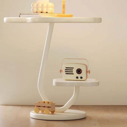 Art Deco Iron 2-Tier Table