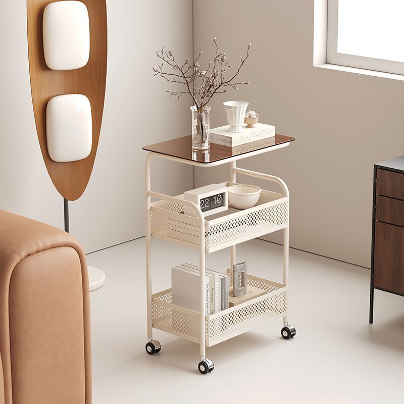 Minimalist Glass 3-Tier 2-Storage