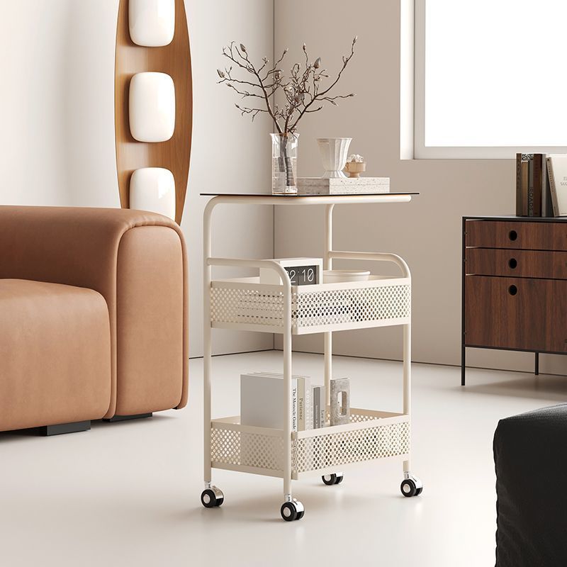 Minimalist Glass 3-Tier 2-Storage