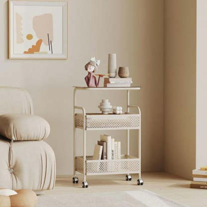 Minimalist Glass 3-Tier 2-Storage