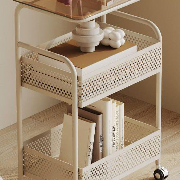 Minimalist Glass 3-Tier 2-Storage