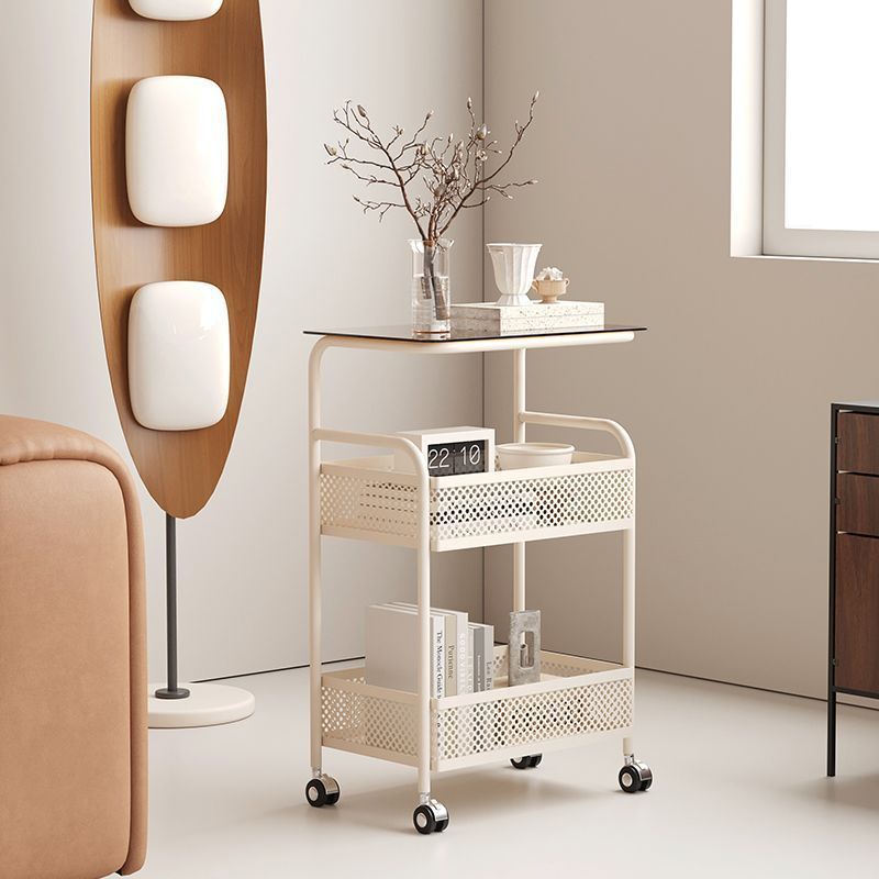 Minimalist Glass 3-Tier 2-Storage