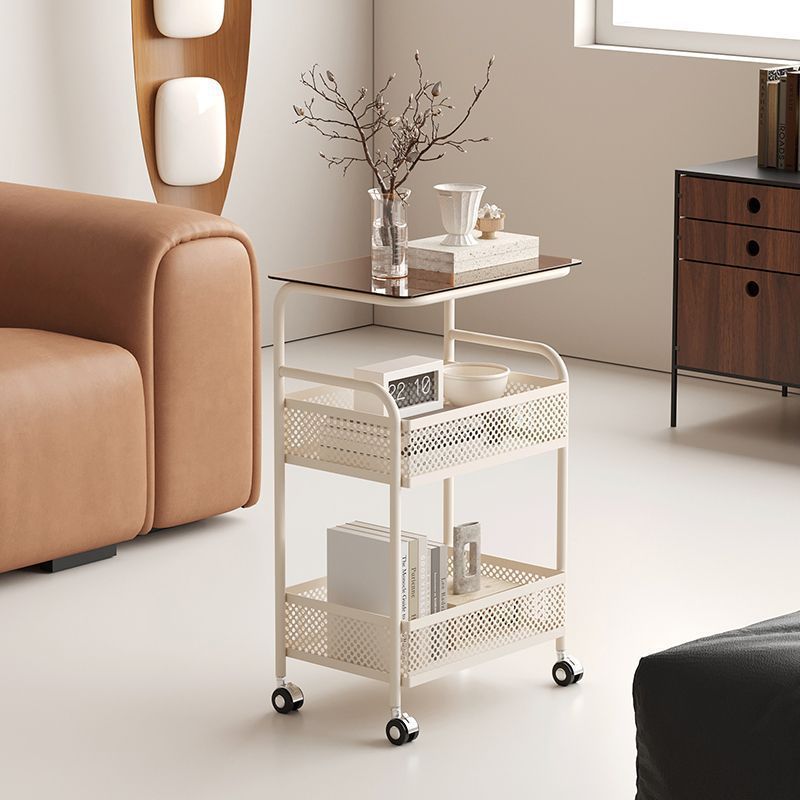 Minimalist Glass 3-Tier 2-Storage