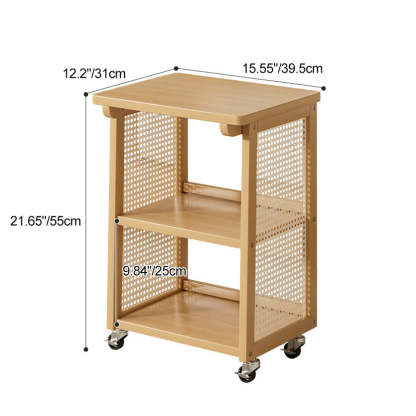 Japanese Bamboo 3-Tier Cart