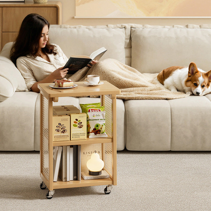 Japanese Bamboo 3-Tier Cart