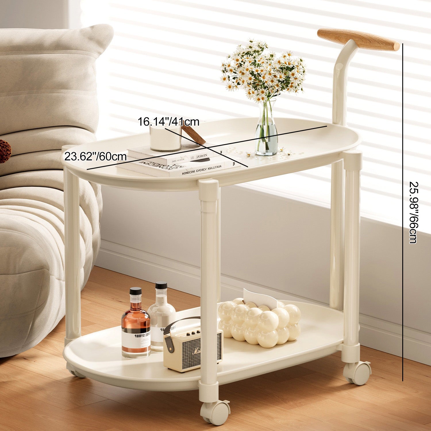 Lighom creative home decor white end & side tables in steel