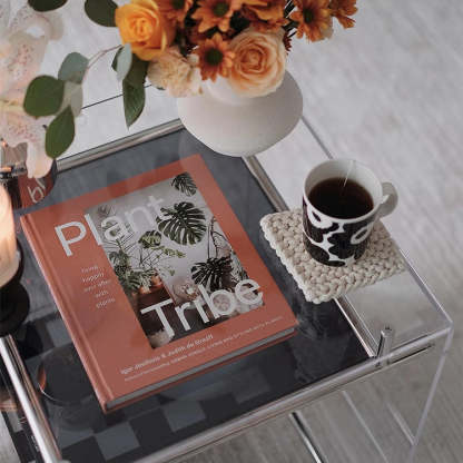 Minimalist Acrylic 2-Tier Table