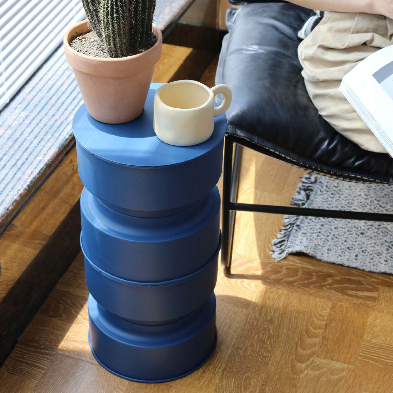 Nordic Metal Cylindrical Side Table