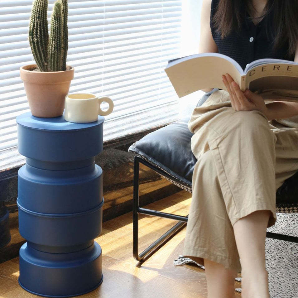 Nordic Metal Cylindrical Side Table