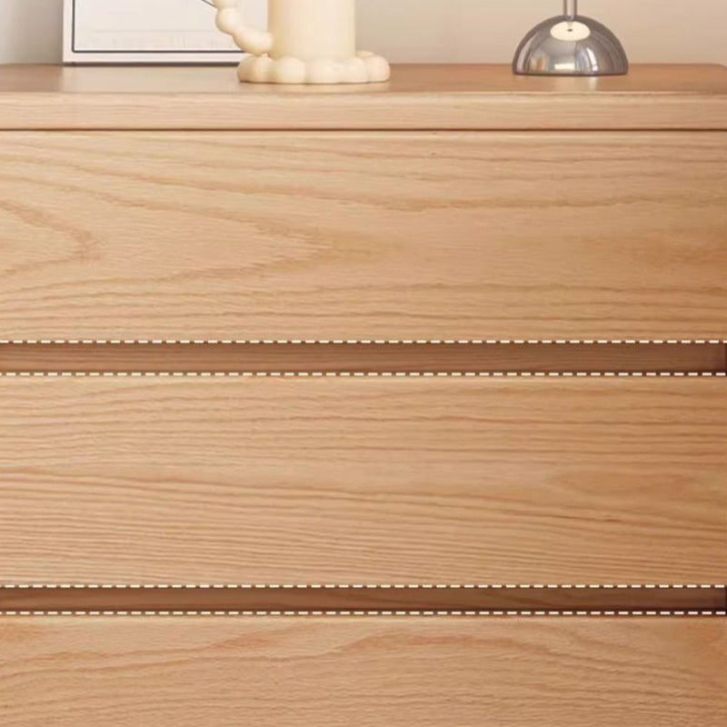 Minimalist Solid Wood Rectangular 2/3-Drawer Nightstand