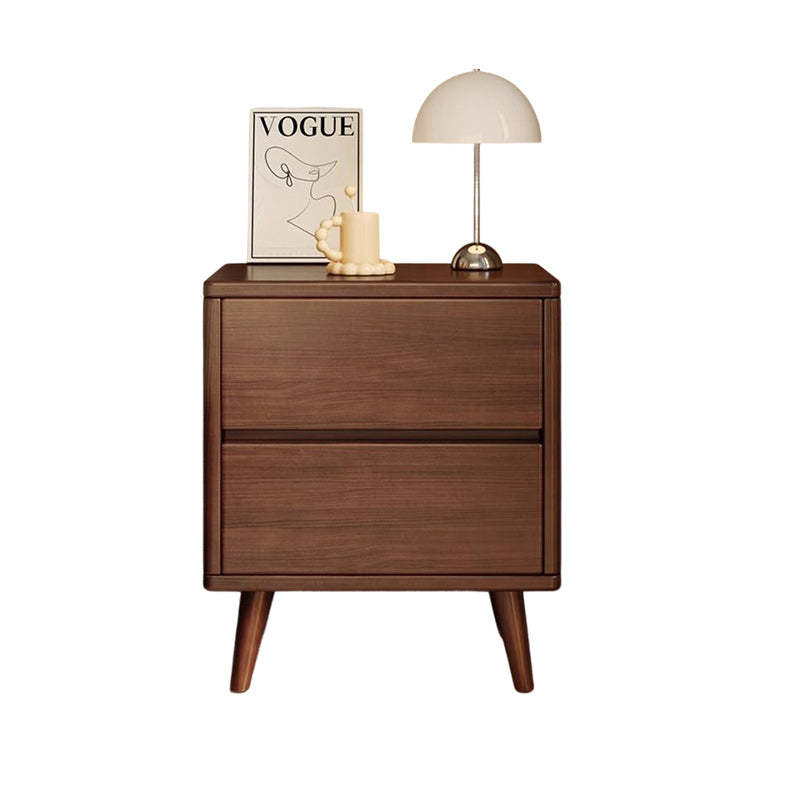 Minimalist Solid Wood Rectangular 2/3-Drawer Nightstand