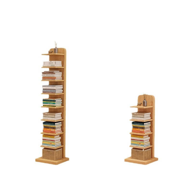 Minimalist Wood Rectangular 5/9-Tier Bookshelf