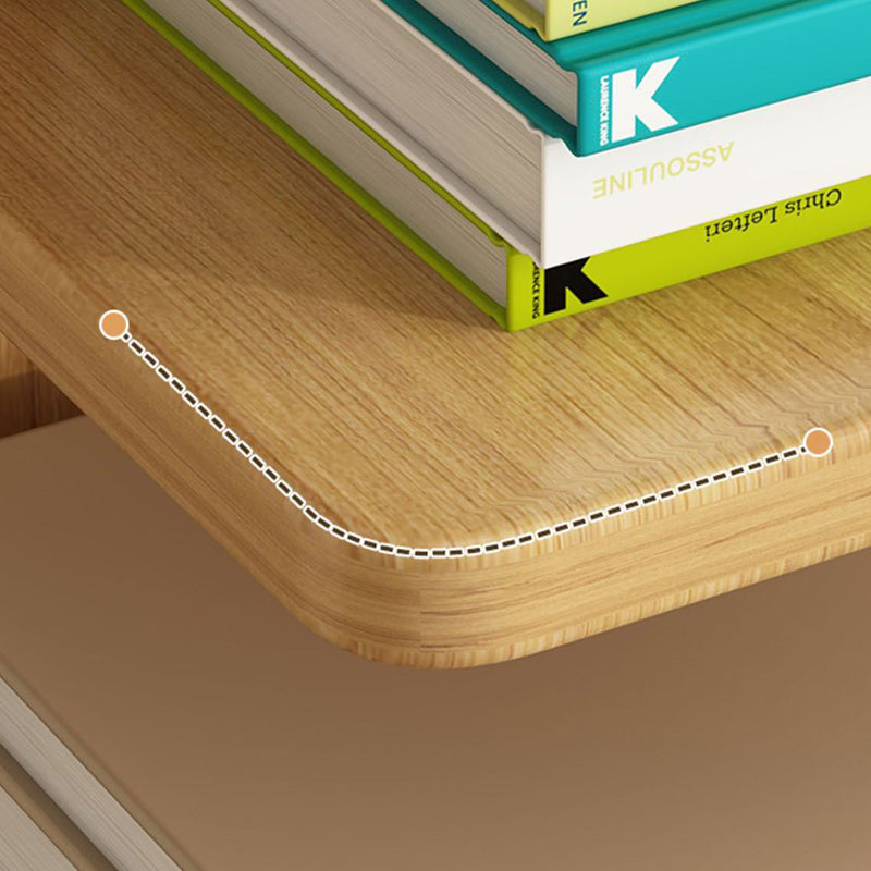 Minimalist Wood Rectangular 5/9-Tier Bookshelf