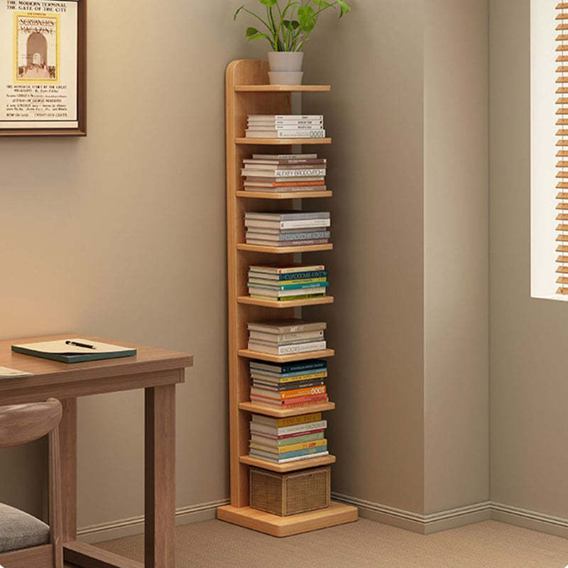Minimalist Wood Rectangular 5/9-Tier Bookshelf