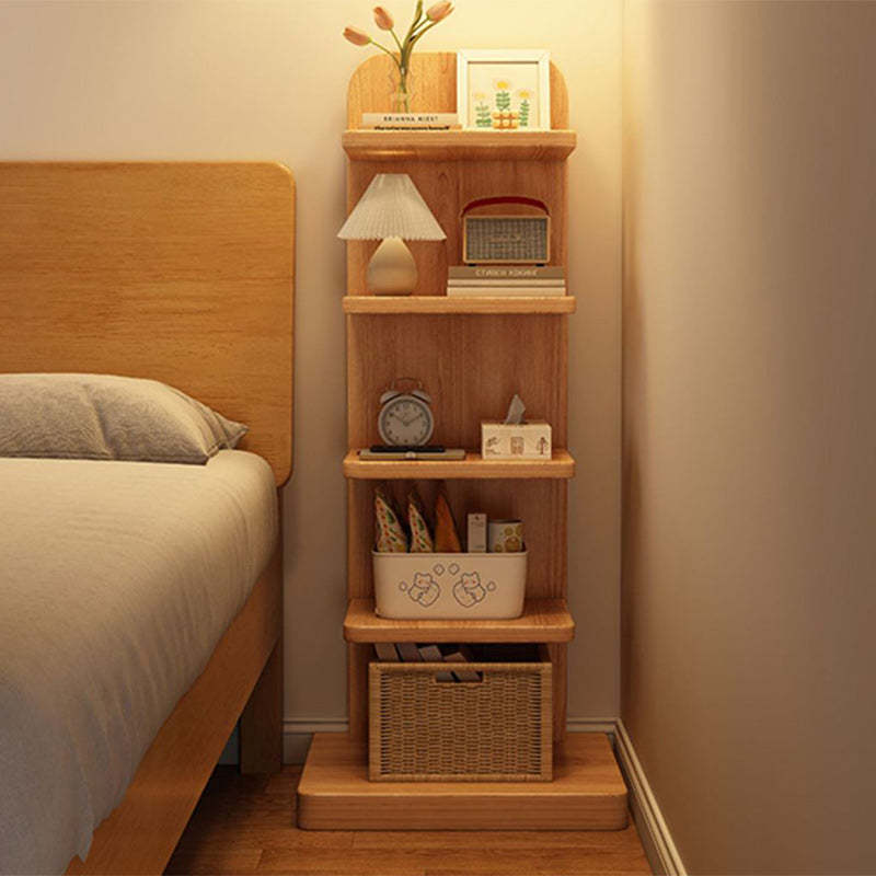Minimalist Wood Rectangular 5/9-Tier Bookshelf — 5