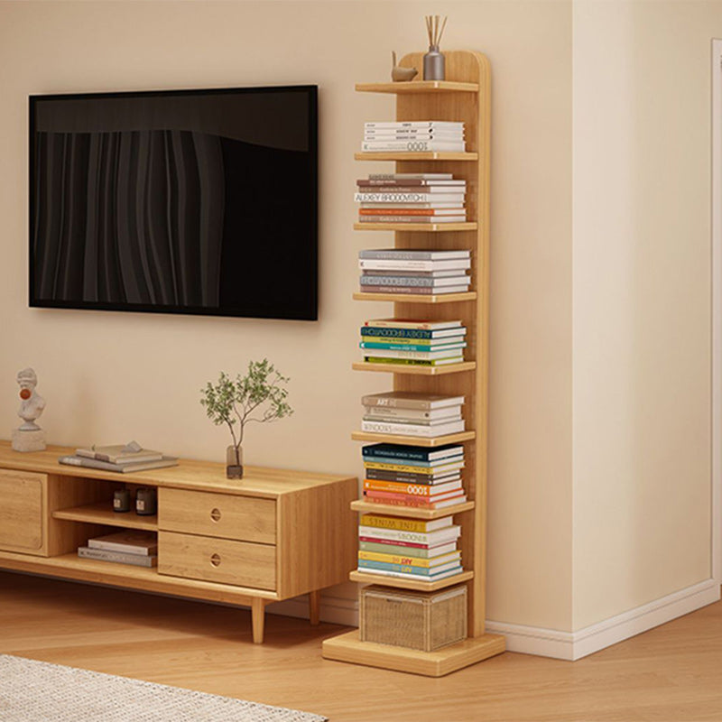 Minimalist Wood Rectangular 5/9-Tier Bookshelf