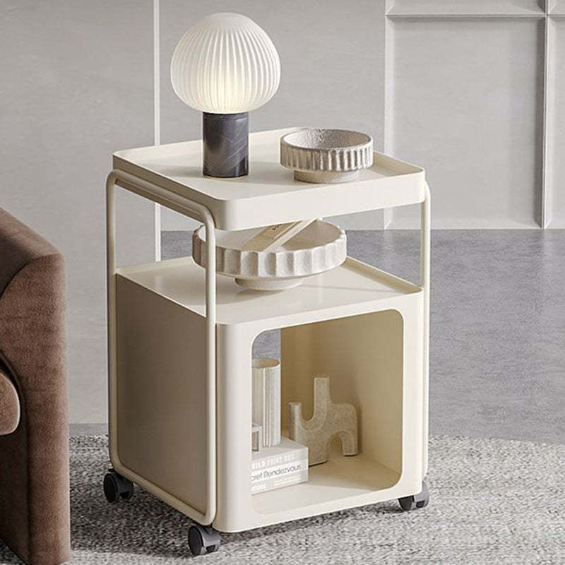Minimalist Iron Rounded 3-Tier End Table