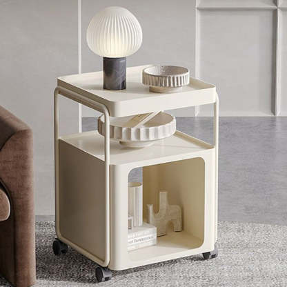 Minimalist Iron Rounded 3-Tier End Table