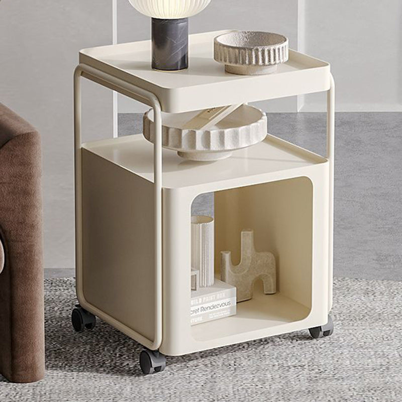 Minimalist Iron Rounded 3-Tier End Table