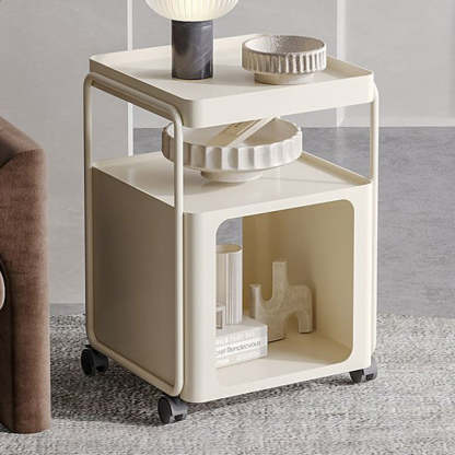 Minimalist Iron Rounded 3-Tier End Table