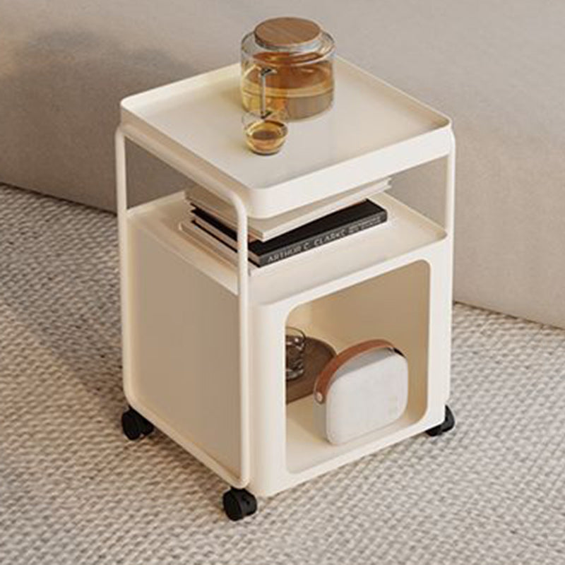 Minimalist Iron Rounded 3-Tier End Table