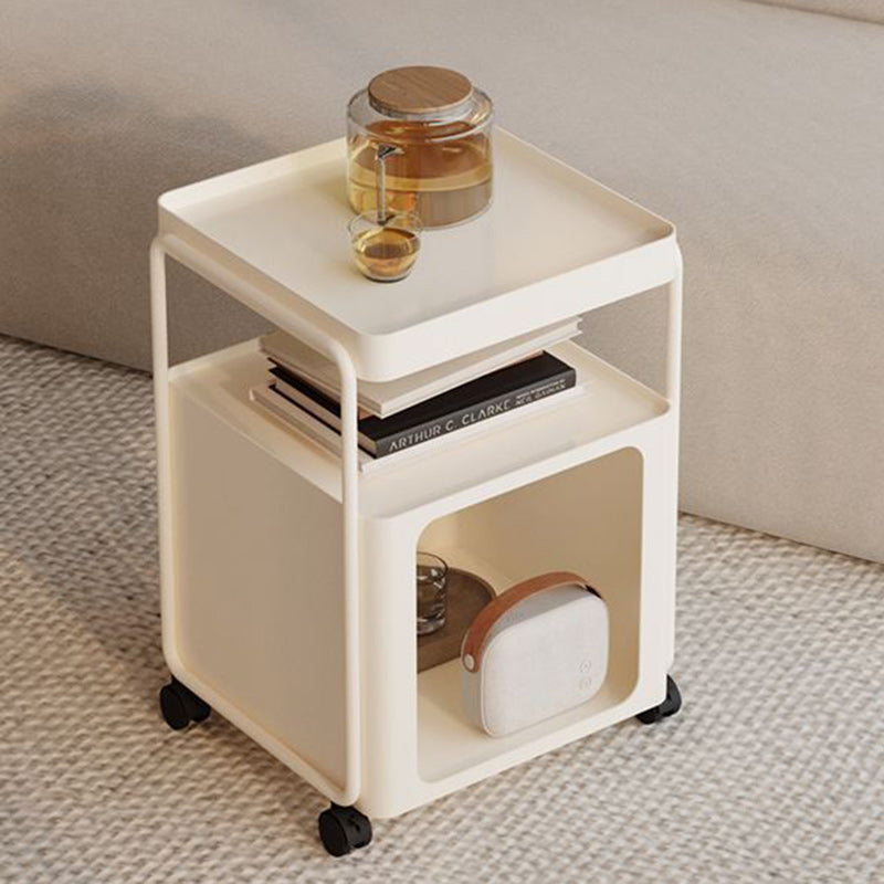 Minimalist Iron Rounded 3-Tier End Table