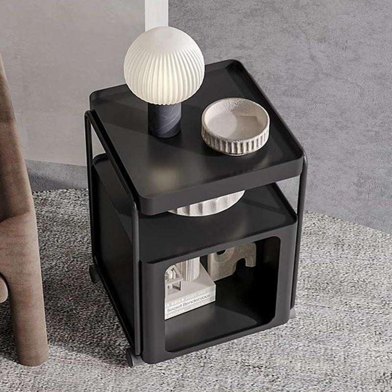 Minimalist Iron Rounded 3-Tier End Table