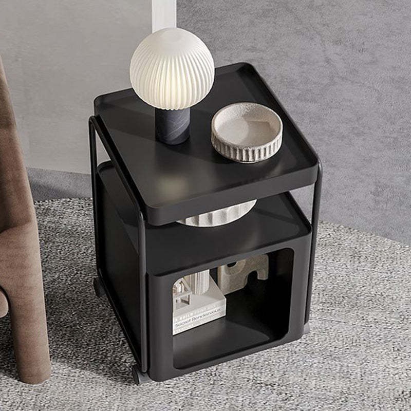 Minimalist Iron Rounded 3-Tier End Table