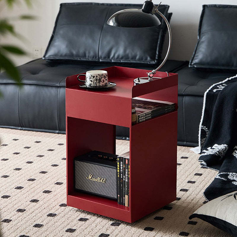 Red retro movable end & side tables