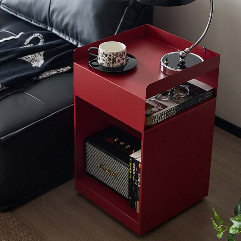 Retro Steel Movable End Table 3-Tier