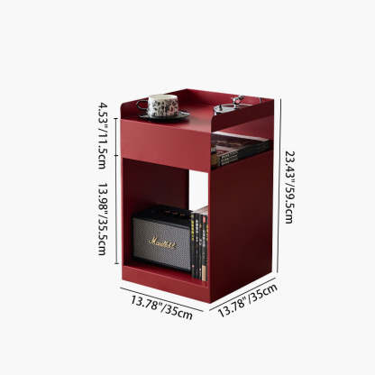 Retro Steel Movable End Table 3-Tier