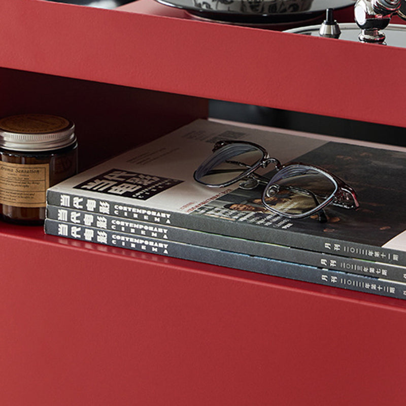Retro Steel Movable End Table 3-Tier