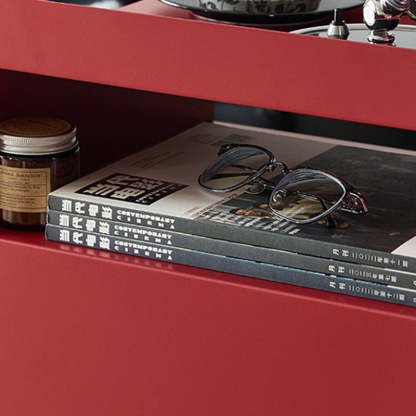 Retro Steel Movable End Table 3-Tier