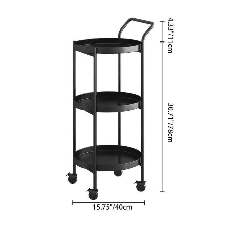 Nordic Iron Movable Side Table 2/3-Tier