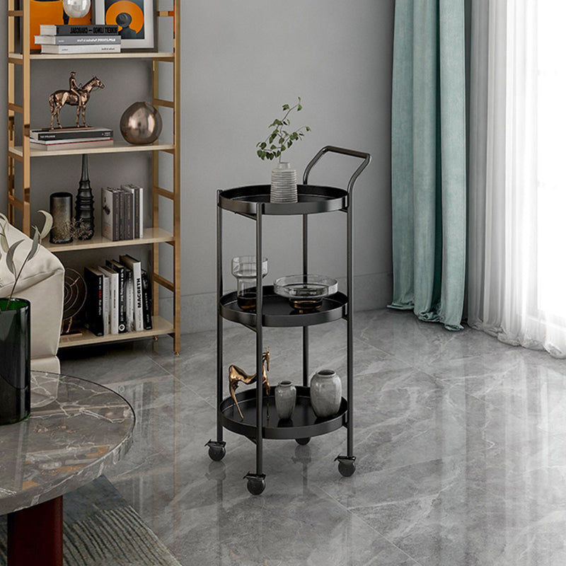 Nordic Iron Movable Side Table 2/3-Tier — 2 - Without Handle / Gold