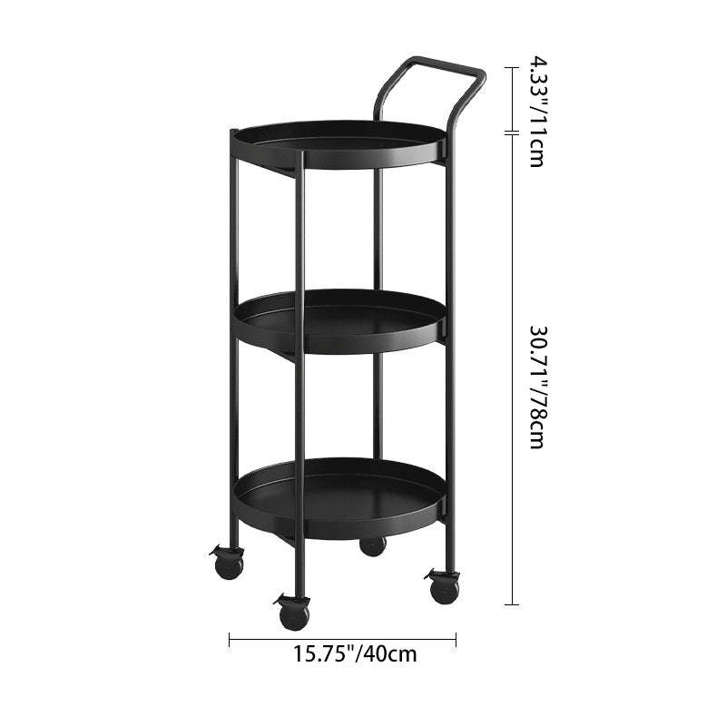 Nordic Iron Movable Side Table 2/3-Tier