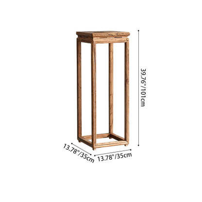 Vintage Wood Plant Shelf Side Table