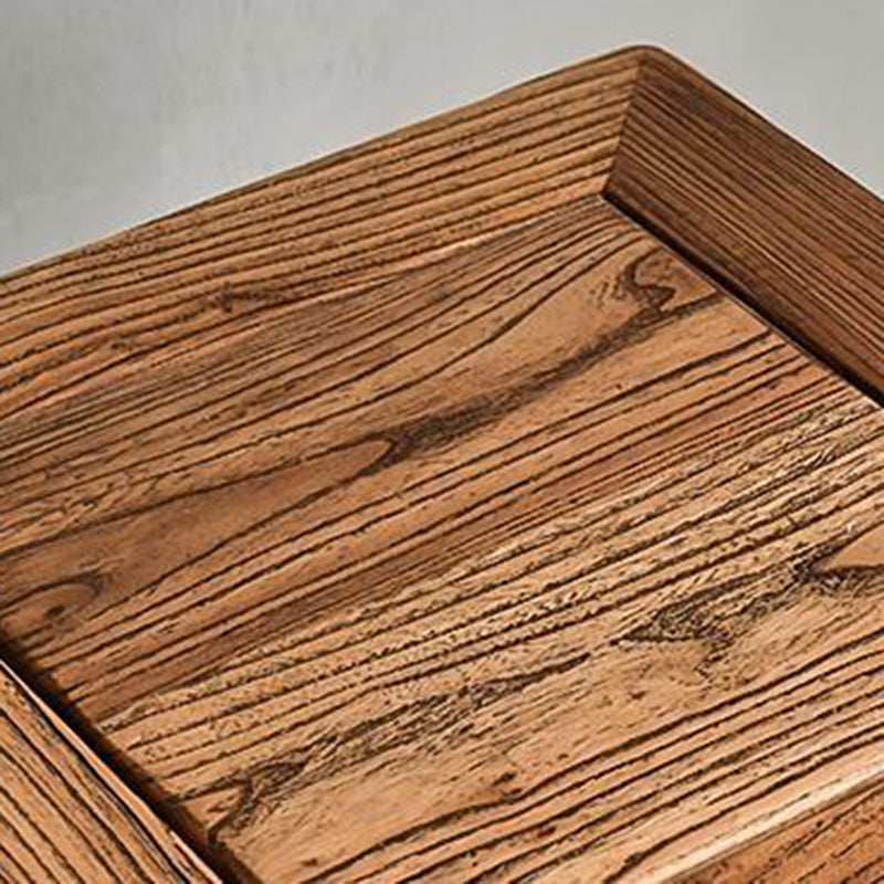 Vintage Wood Plant Shelf Side Table
