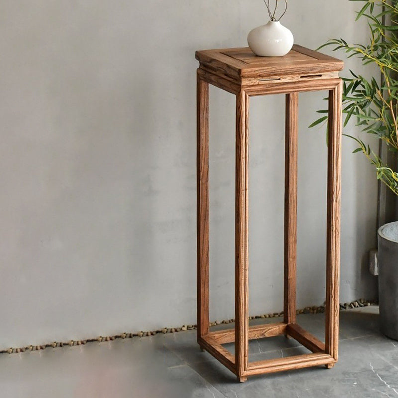 Vintage Wood Plant Shelf Side Table