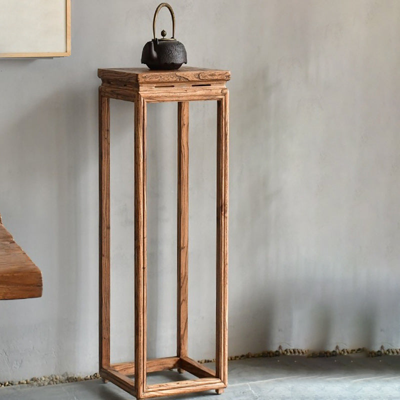 Vintage Wood Plant Shelf Side Table