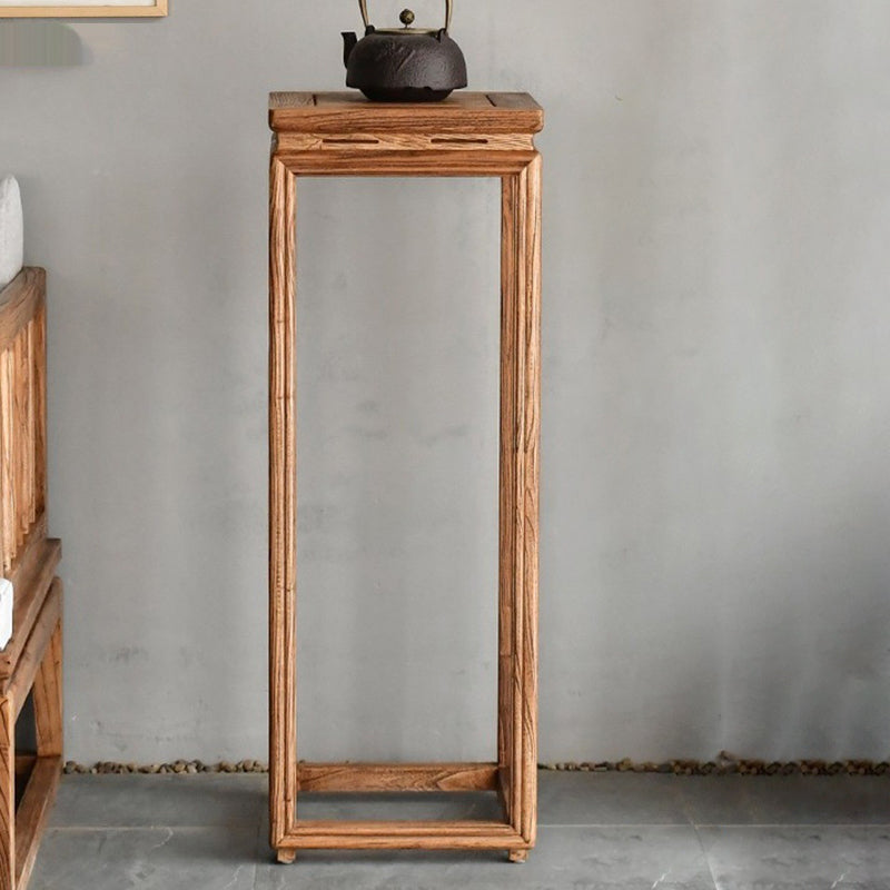 Vintage Wood Plant Shelf Side Table
