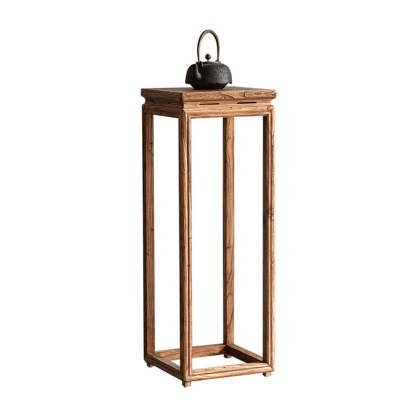 Vintage Wood Plant Shelf Side Table