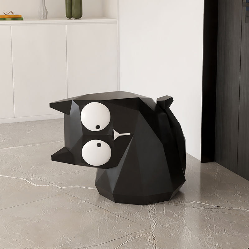 Resin Black Cat End Table