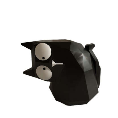 Resin Black Cat End Table