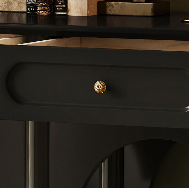 French Wood 3-Drawer 2-Tier Storage