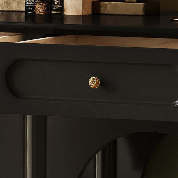 French Wood 3-Drawer 2-Tier Storage